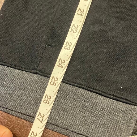 Alfani Black Zip Bomber Jacket Sweatshirt Small Cotton Knit Grey Pockets New - Picture 10 of 16